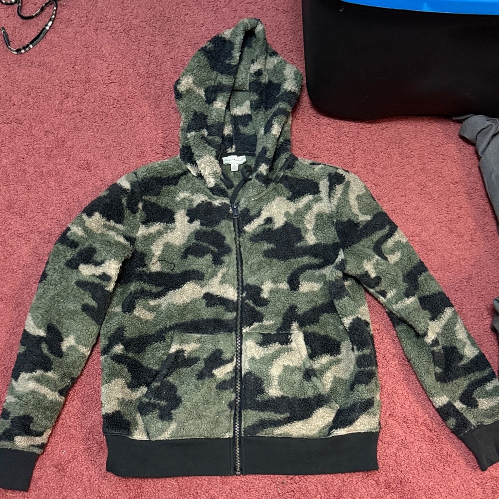 Lucky Brand Womans Camouflage zip up